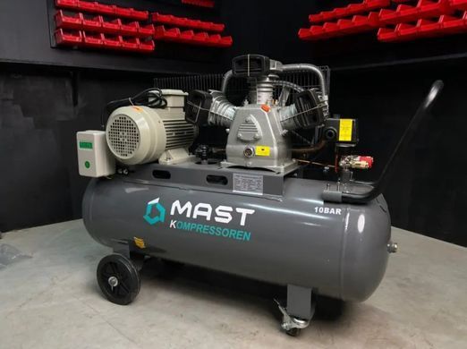 Поршневой компрессор Mast TA65/100L PRO 3 кВт, 420 л/мин, 10 Бар