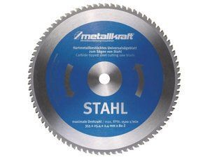 Пильный диск по стали Metallkraft 355&times;2.4&times;25.4 мм, 80 зубьев