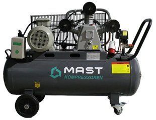 Компресор поршневий MAST TA65/100L 400V 3 кВт, 100 л, 420 л/хв, 12.5 Бар
