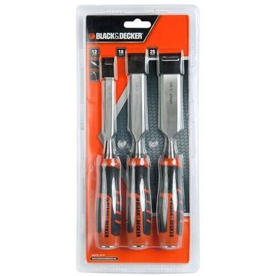 Набір ударних стамесок 3 шт BLACK+DECKER BDHT0-16147