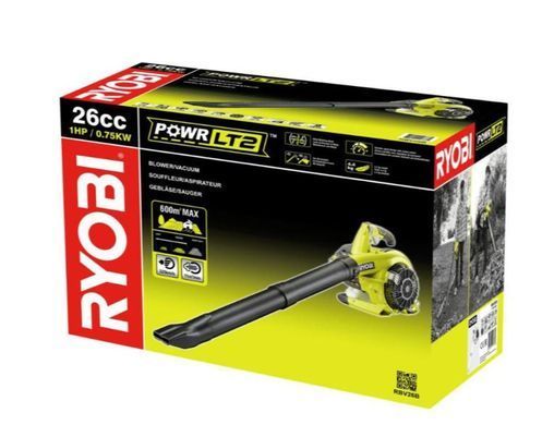 Пылесос-воздуходувка бензиновая 26 см&sup3;, 0,75 кВт, 1 л.с., 325 км/ч, Ryobi RBV26B (5133002353)