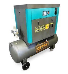 Винтовой компрессор GTM DLG5.5V 200 л, 5.5 кВт, 680 л/мин, 8 бар, 380 В, инвертор