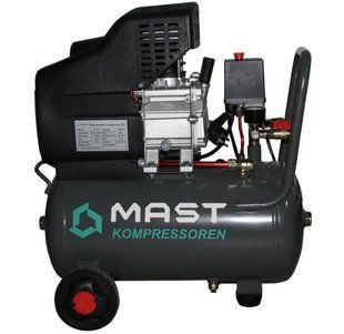 Компрессор поршневой MAST ZC-0.12/24L, 24 л, 220 л/мин, 8 Бар, 1.5 кВт