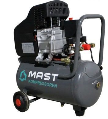 Компрессор поршневой MAST ZC-0.12/24L, 24 л, 220 л/мин, 8 Бар, 1.5 кВт