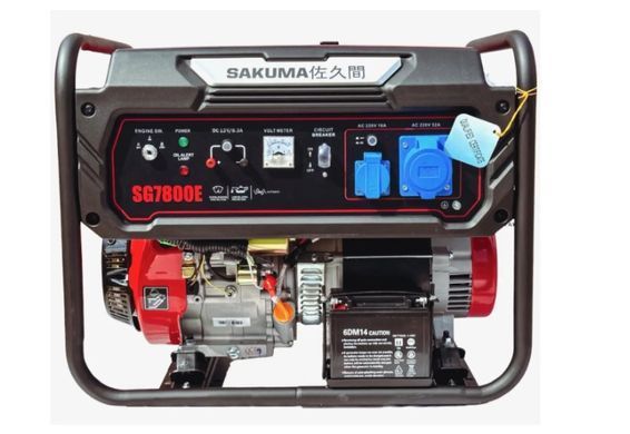 Бензиновый генератор SAKUMA SG7800E, 7,8 kVA (6,5 кВт)