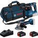 Набор аккумуляторных инструментов Bosch Professional 18 В GBH 18V-22 / GWS 18V-8, 2 АКБ 4.0 Ah
