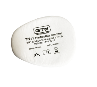 Предфильтр противоаэрозольный GTM 7N11 P2 R D (1 шт), для масок GTM 600/7500