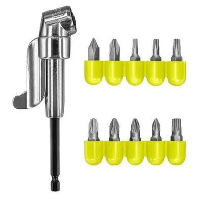Набір біт з кутовою насадкою, 1/4" (6,35мм) HEX, Ryobi. RAKRAD11 (5132004834)