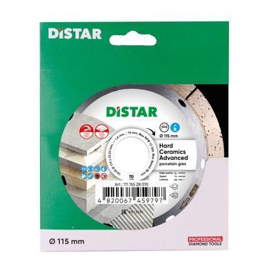 Круг алмазный отрезной 1A1R 115x1,6/1,2x10x22,23 Hard ceramics Advanced