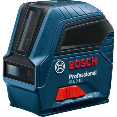 Лазерний нівелір Bosch GLL 2-10 Professional, 10 м, &plusmn;0.3 мм/м, червоний промінь