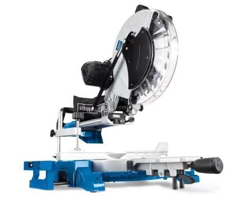Торцовочная пила с протяжкой Scheppach HM140L, 2 кВт, 230В, 3800 об/мин, &Oslash;305 мм, 2x45&deg;, 20,8 кг