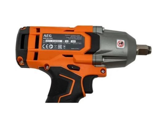 Аккумуляторный ударный гайковерт AEG BSS18C12ZC-0, 18 В, 410 Нм, 1/2"