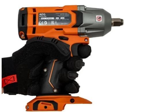Аккумуляторный ударный гайковерт AEG BSS18C12ZC-0, 18 В, 410 Нм, 1/2"