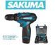 Дрель-шуруповерт аккумуляторная SAKUMA CDC212M SET 12В, 34 Нм, набор 23 предмета, 2&times;1.5Ач