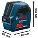 Лазерний нівелір Bosch GLL 2-10 Professional, 10 м, &plusmn;0.3 мм/м, червоний промінь