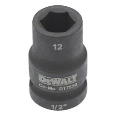Головка торцевая ударная IMPACT 1/2, 12 мм DeWALT DT7530