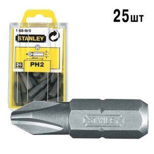 Насадка викруткова STANLEY : "Philips" PH2 х 25 мм. 25 (Шт/Уп.)