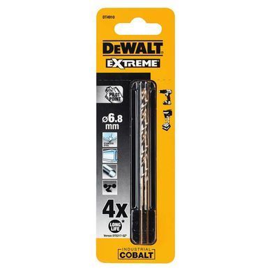 Сверло по металлу EXTREME2 кобальтовое HSS-CO 6.8x109x66 мм DeWALT DT4910