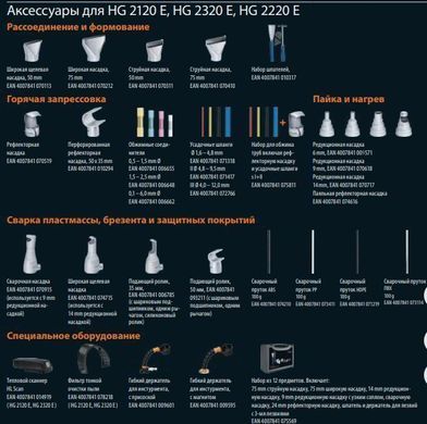 Строительный фен 2200 Вт, 80&ndash;630 &deg;C, STEINEL HM 2120 E (089603)