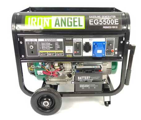 Бензиновий генератор Iron Angel EG5500E