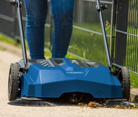 Подметальное устройство Scheppach Trike-S, 22 л, ⌀650 мм, 3 щетки, 7 кг