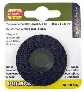 Диск отрезной корундовый 50&times;1&times;10 мм, 5 шт., PROXXON (28155)