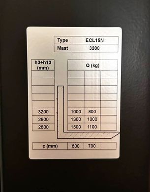 Штабелер электрический самоходный GTM ECL15N 3200, 1.5 т, подъем 3.2 м