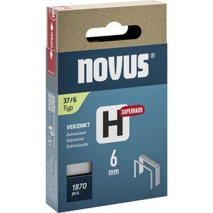 Скоби для степлера NOVUS H 37 6 мм super hard (1870 шт)