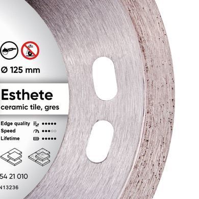 Круг алмазный отрезной 1A1R 125x1,1/0,8x8x22,23 Esthete