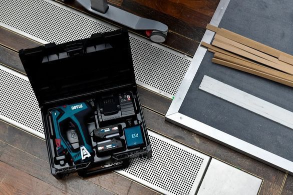 Акумуляторний будівельний степлер NOVUS CORDLESS TACKER J-550 Set - 18 В, кейс + АКБ