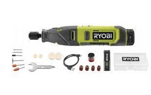 Акумуляторний гравер 4В USB, 5000&ndash;25000об/хв, аксесуари 15 шт., Ryobi. RRT4-120GA15