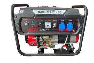 Бензиновый генератор SAKUMA SG5000E, 4,2 kVA (3,6 кВт)