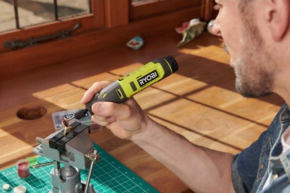 Акумуляторний гравер 4В USB, 5000&ndash;25000об/хв, аксесуари 15 шт., Ryobi. RRT4-120GA15