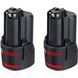 Набір із 2 акумуляторів Bosch GBA 12V 3.0 Ah Professional, Li-Ion (2 шт.)