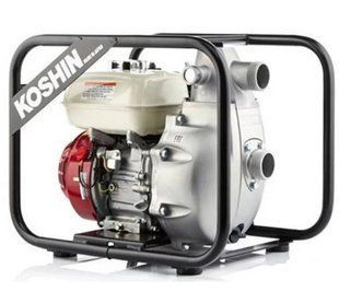 Мотопомпа Koshin SERH-50Z, 5.8 л.с., Honda GX200, 500 л/мин, напор 90 м, бензин, 50 мм
