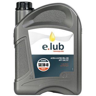 Моторное масло Igol E.LUB 5W40 2 л, синтетическое, ACEA A3/B3/B4, API SN/CF
