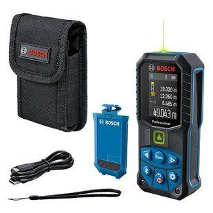 Лазерний далекомір Bosch GLM 50-27 CG USB-C, зелений лазер, 50 м