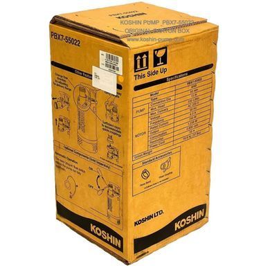 Дренажный погружной насос Koshin PBX7-55022, 1250 Вт, 19.8 м&sup3;/ч, 15 м, 2"