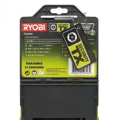 Набор бит и сверл Ryobi RAK46MIX &mdash; 46 шт, универсальный, кейс