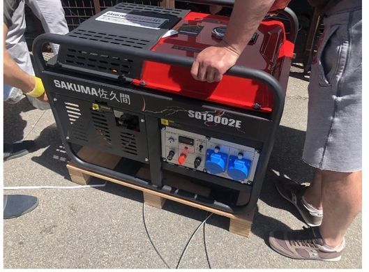 Бензиновый генератор SAKUMA SG13002E, 13 kVA с электростартером