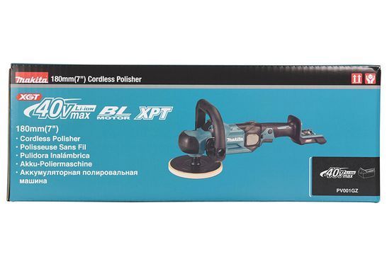 Акумуляторна полірувальна машина Makita PV001GZ XGT 40V Max, 165 мм