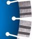 Круг алмазный отрезной 1A1RSS/C3-W 125x2,2/1,3x22,23-10-ARPS 30x2,2x10+2 R50,5 Meteor H12