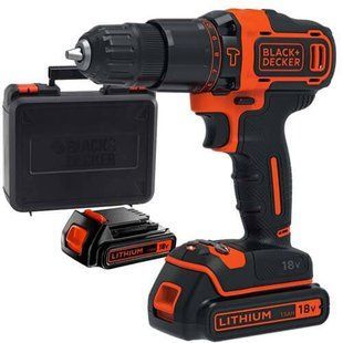 Акумуляторний дриль-шуруповерт Black&Decker BDCHD18KB