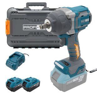 Гайковерт PROFI-TEC PPTW11020, 2&times;4.0 А&middot;г, швидке ЗП, кейс