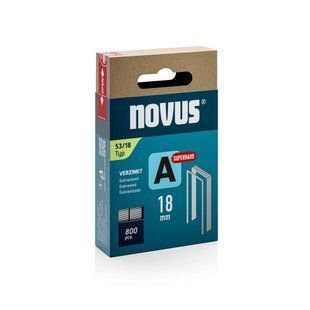 Скоби для степлера NOVUS STAPLES A 53 18MM super hard 800PCS (042-0782)