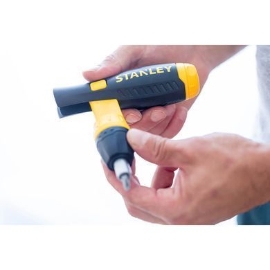 Отвертка реверсивная STANLEY "Pistol Grip Ratchet" : трещотка, насадки, 38 шт.
