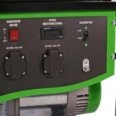Бензиновый однофазный генератор Greenfield G-EC7500P 6,5&ndash;7 кВт, электростанция, электрогенератор
