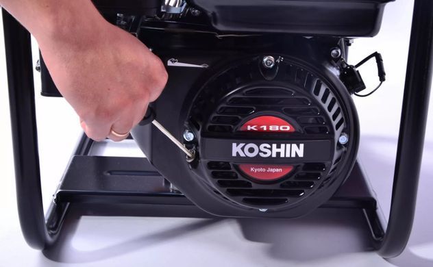 Мотопомпа Koshin для чистої води SEV-80X, 80х80 мм, K180, 3,1 кВт/4,2 к.с. (3600 об./хв.), 30,7кг