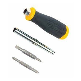 Отвертка STANLEY "6 Way" : двусторонние насадки PH1/PH2 1 шт., SL4,5/SL6 1 шт., удлинитель 6x8 мм