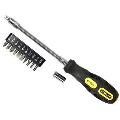Викрутка тримач до насадок 1/4" STANLEY "10 Way Flexible", гнучкий стржень + 10 насадок DW